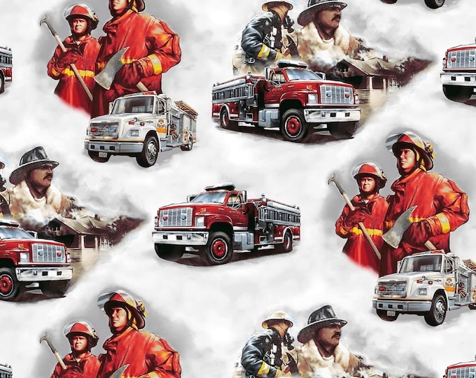 Windham Fabrics Hold The Line American Hero White Premium Quality 100% Cotton Fabric (M24XX)
