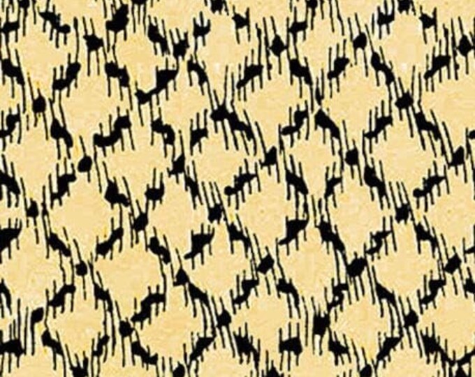 Quilting Treasures Queen of We'en Sketchy Plaid Yellow Premium Quality 100% Cotton Fabric (QT604)