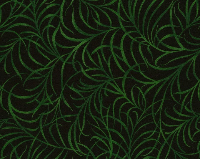 Timeless Treasures Reverie Fern Black Premium Quality 100% Cotton Fabric (TT1016BB)