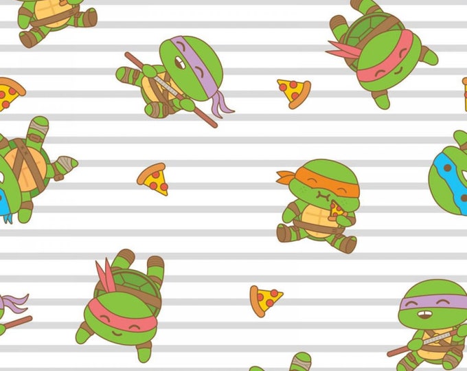 Springs Creative Teenage Mutant Ninja Turtles Cutie Toss Premium Quality 100% Cotton Fabric (TT1104SC)