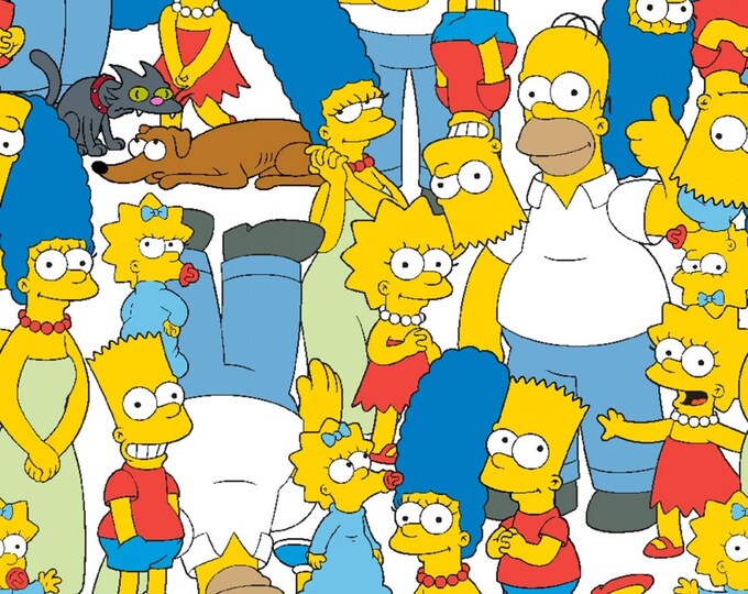 Springs Creative Simpsons Fabric Packed in Multi Premium Quality 100% Cotton Fabric (SC101BB)