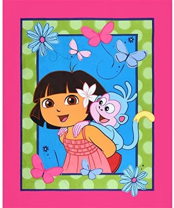 Nickelodeon Dora the Explorer Dora & Boots Panel 35.5