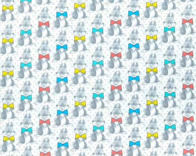 Camelot Fabrics Disney Dress to Impress Thumper Bowtie Dots Multi Premium Quality 100% Cotton Fabric (CA122KK)