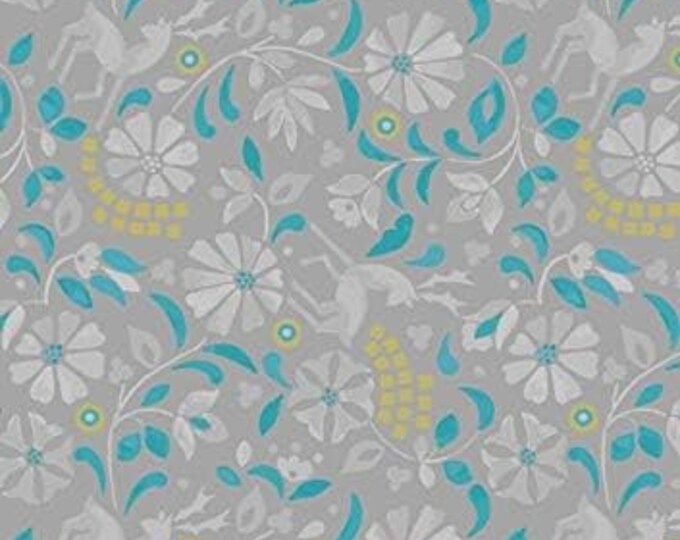 Lewis and Irene Rhodian Deer Grey with Lindos Premium Quality 100% Cotton Fabric (M528)
