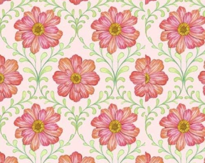 Quilting Treasures Charleston, Floral Vine Trellis Green Premium Quality 100% Cotton Fabric (QT301)