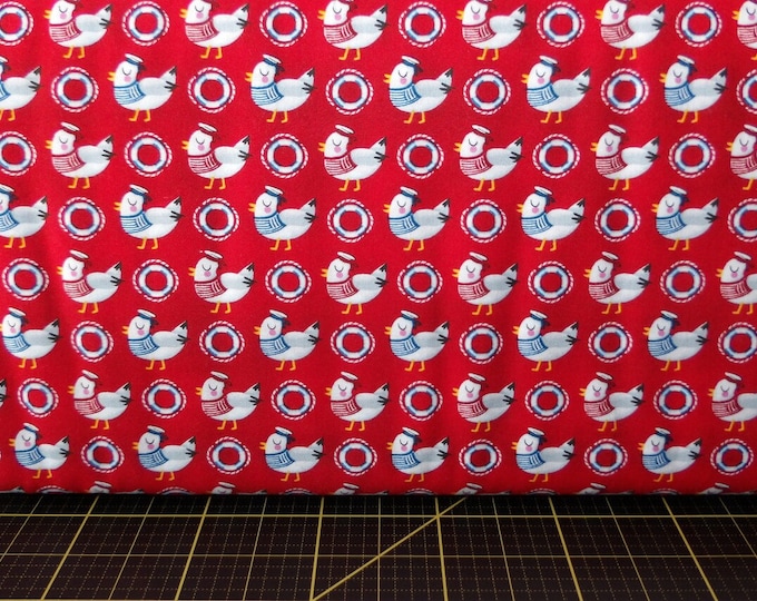 Studio E Quilt Fabrics A Whale Of A Time Seagulls Premium Quality 100% Cotton Fabric (M681KK)