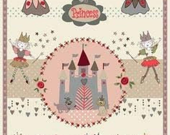 Stof Fabrics Sweet Princess 24" Panel Premium Quality 100% Cotton Fabric by the Panel (BQ7)