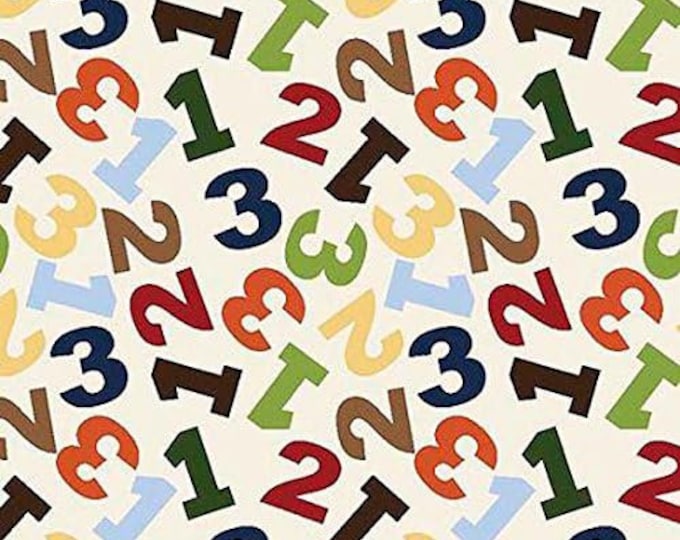 Springs Creative Jungle 1 2 3 Numbers Toss Premium Quality 100% Cotton Fabric (SC35)