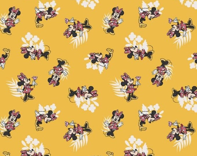 Springs Creative Minnie Traditional Yellow Premium Quality 100% Cotton Fabric (CA1100SC)