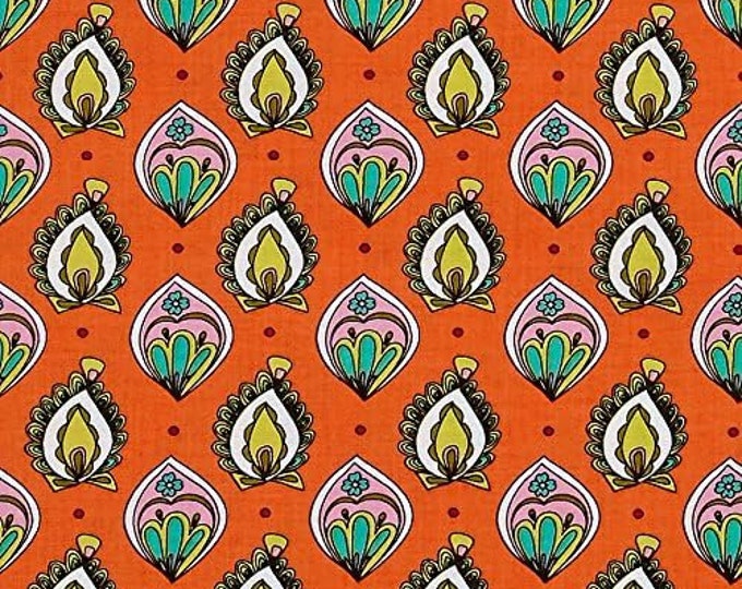 Quilting Treasures Paloma Foulard Orange Premium Quality 100% Cotton Fabric (QT1189KK)