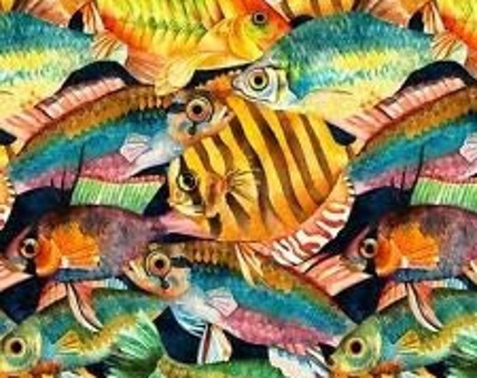 Springs Creative Tropical Fish Premium Quality 100% Cotton Fabric (SC1441KK)