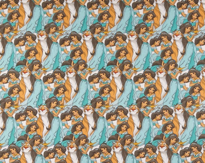 Springs Creative Disney Princess Jasmine Packed Multi Premium Quality 100% Cotton Fabric (SC1399)