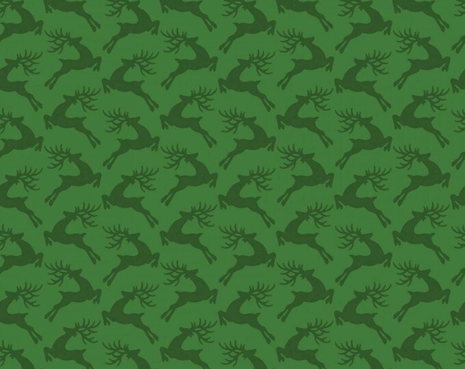 Springs Creative Santa's Stash Green Dash Away Premium Quality 100% Cotton Fabric (SC722)