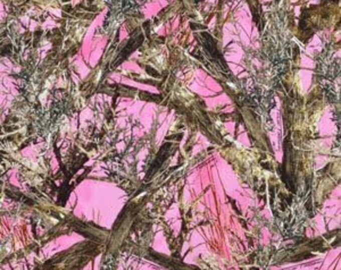 Springs Creative True Timber MC2 Pink Premium Quality 100% Cotton Fabric (SC1382)