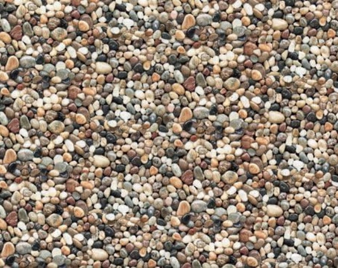 Elizabeth's Studio Landscape Medley Cotton Pebbles Premium Quality 100% Cotton Fabric (ES167)