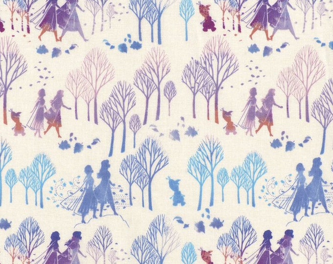 Springs Creative Disney Frozen 2 Frozen Character Silhouettes Premium Quality 100% Cotton Fabric (SC56XX)