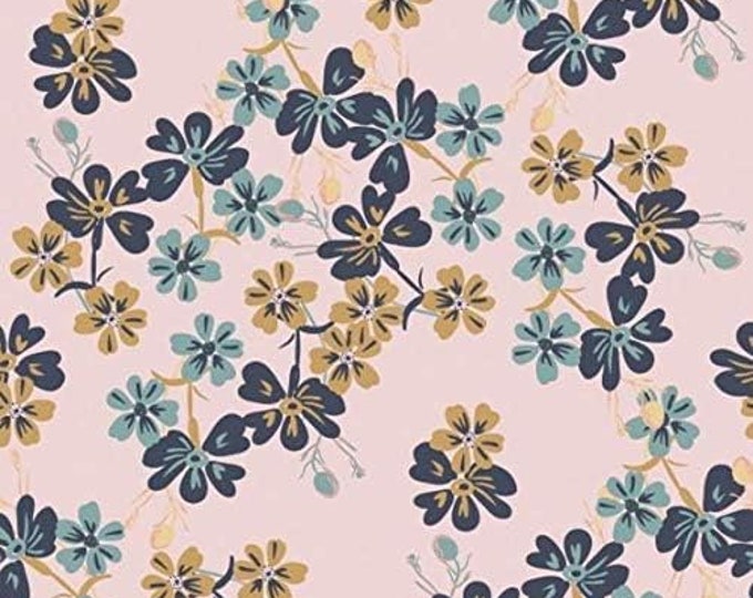 Camelot Fabrics Berri Blossoms Pink Premium Quality 100% Cotton Fabric (CA1238)