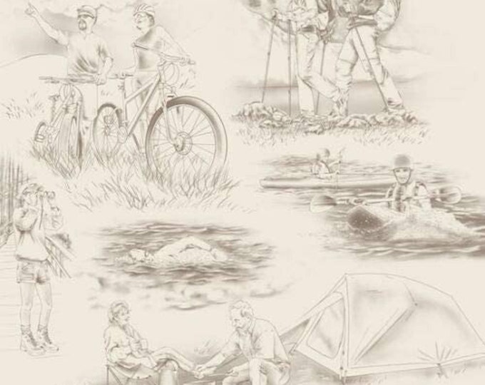 Our national parks Travel Quilting Treasures 100% Cotton fabric by the yard  (QT13)