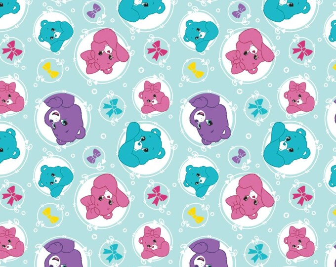 Camelot Fabrics Care Bear Sparkle & Shine Arrows in Blue Premium Quality 100% Cotton Fabric (CA922)