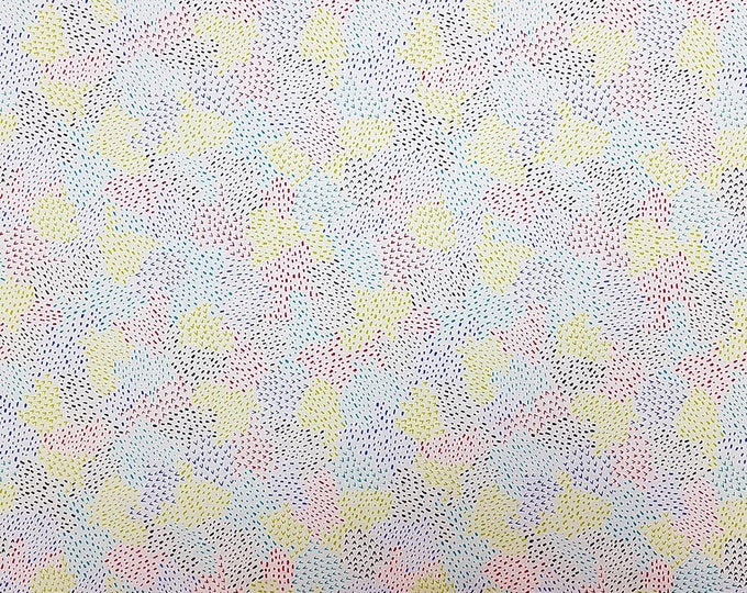 Camelot Fabrics MOD Block Spots Multicolor Premium Quality 100% Cotton Fabric (CA1058)