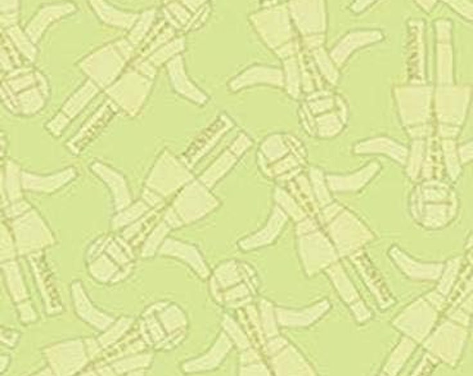 Quilting Treasures She Who Sews Doll Fabric Green Premium Quality 100% Cotton Fabric (QT1273KK)