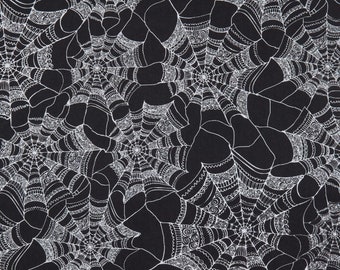 Springs Creative Halloween Patterned Web Black Premium Quality 100% Cotton Fabric (SC65XX)