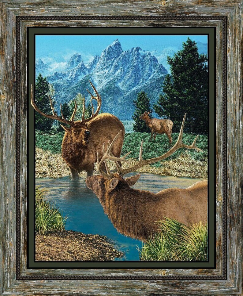 Wild Wings Bear Essense 67516 Bear Panel 100/% cotton fabric panel