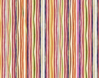 Susybee Multi-Colored Stripes Premium Quality 100% Cotton Fabric (SB116)