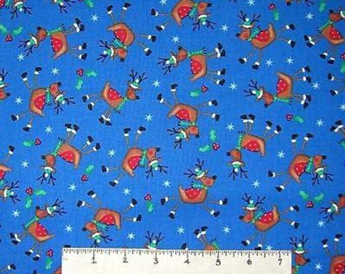 Timeless Treasures Toss On Royal Blue Premium Quality 100% Cotton Fabric (TT264)
