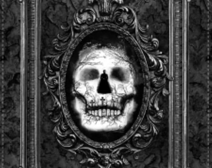 Timeless Treasures Wicked C8645 Black 24" Skull Panel Premium Quality 100% Cotton Fabric (TT1299KK)
