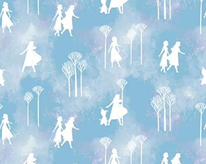 Camelot Fabrics Frozen 2 Collection Mythic Silhouettes Premium Quality 100% Cotton Fabric (CA1332KK)
