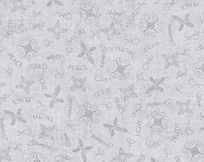 Timeless Treasures Fabrics Wing and A Prayer Navy Inspired Journey Tossed Words Premium Quality 100% Cotton Fabric (TT693)