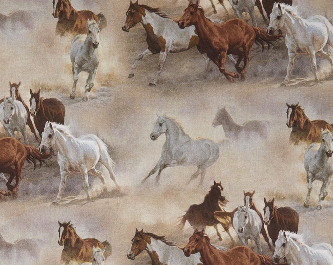 Springs Creative Wild Wings Run Wild Run Free Multi Premium Quality 100% Cotton Fabric (SC88XX)
