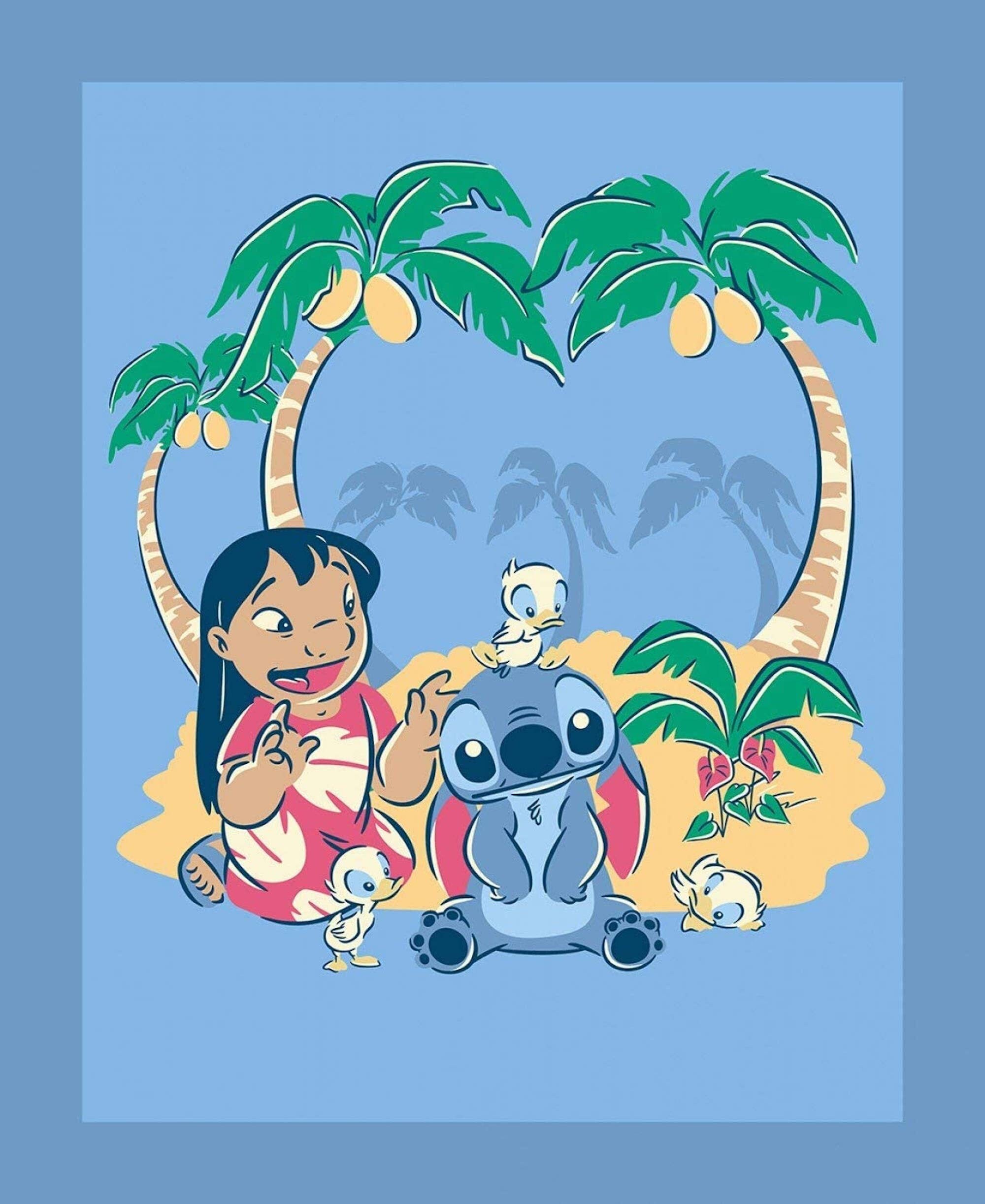 Lilo and Stitch Panel 35 Springs Creative 100 Cotton Etsy