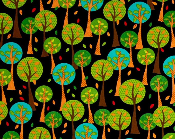 Quilting Treasures On The Road Trees Premium Quality 100% Cotton Fabric (QT300AA)