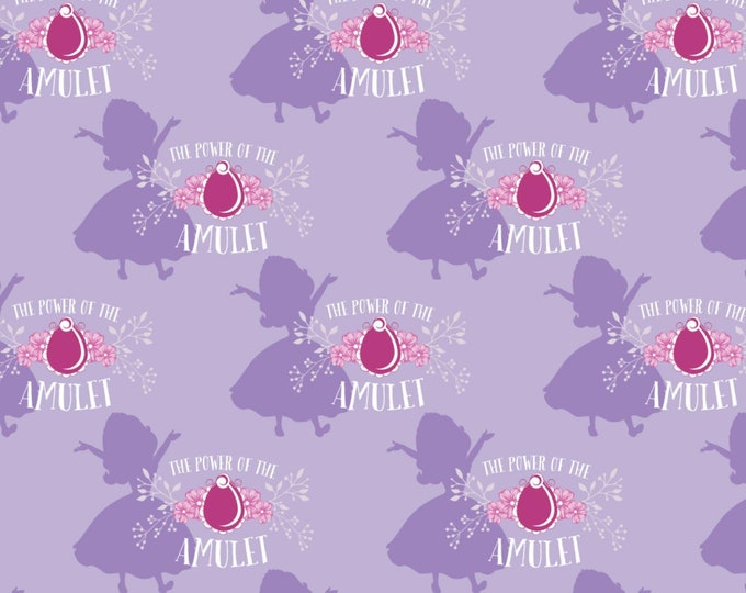 Camelot Fabrics Disney Sofia the First Amulet in Pastel Lavender Premium Quality 100% Cotton Fabric (CA754)