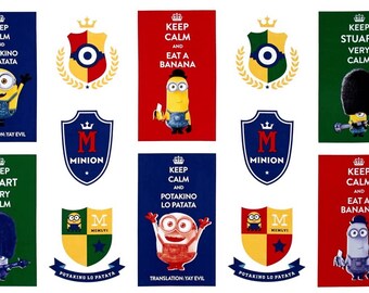 British Invasion - Keep Calm 24"x43" Panel   Quilting Treasures Premium quality Cotton fabric by the Panel (M23)