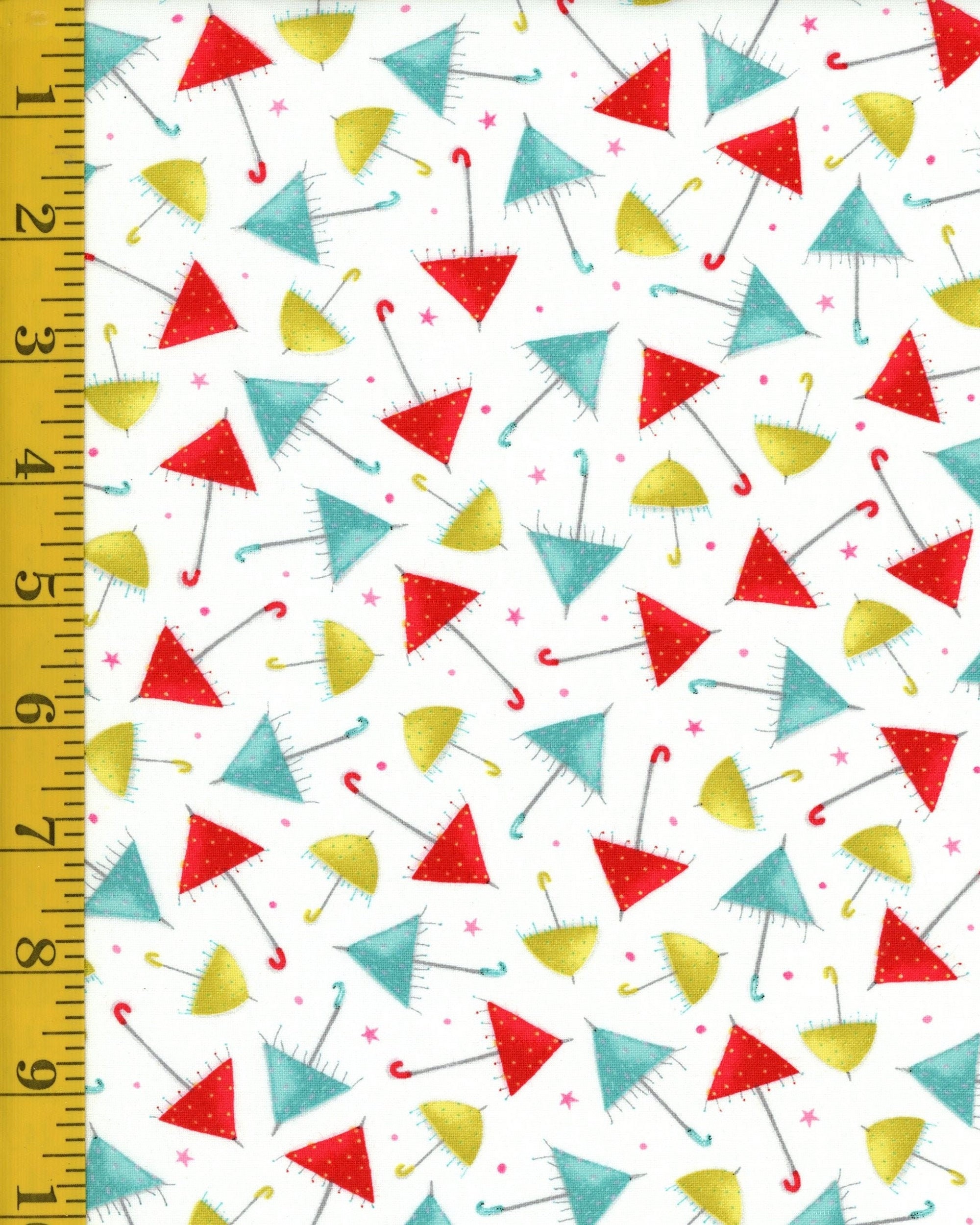 Gift of friendship Colored umbrellas Quilting Treasures Fabrics 100