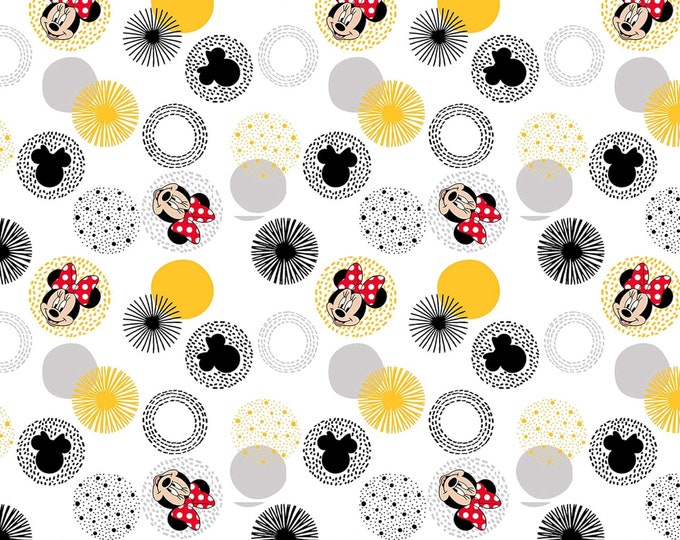Springs Creative Disney Minnie Modern Multi Premium Quality 100% Cotton Fabric (SC159AA)