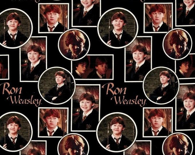 Camelot Fabrics Harry Potter Digital Ron Premium Quality 100% Cotton Fabric (CA581)