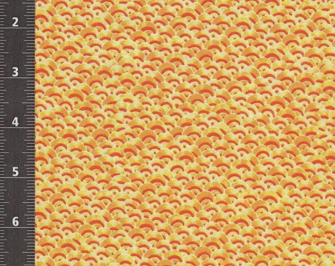 Quilting Treasures Jewels of The Sea Scale Yellow Premium Quality 100% Cotton Fabric (QT615)