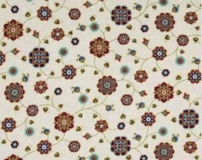 Timeless Treasures Fortuna Cream Premium Quality 100% Cotton Fabric (TT446)