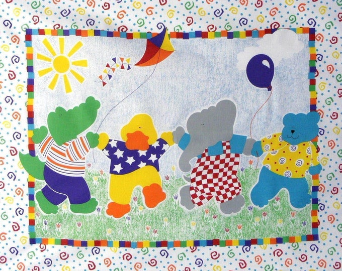Springs Creative Spring Dance Baby Quilt Panel 08 100% cotton 43" wide fabric Sold by the Panel (SC1216)