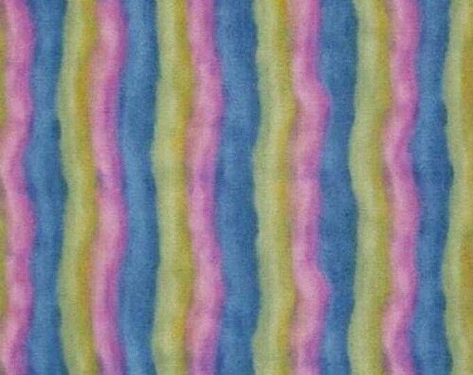 Quilting Treasures Rainbow Dreams Watercolor Rainbow Stripes Premium Quality 100% Cotton Fabric (QT446)