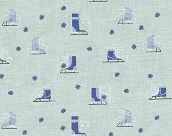 Dear Stella Glacier Ice Skates Premium Quality 100% Cotton Fabric (TT1069)