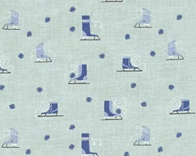 Dear Stella Glacier Ice Skates Premium Quality 100% Cotton Fabric (TT1069)