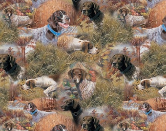 Springs Creative Wild Wings Show Dogs Allover Multi Premium Quality 100% Cotton Fabric (SC1494)