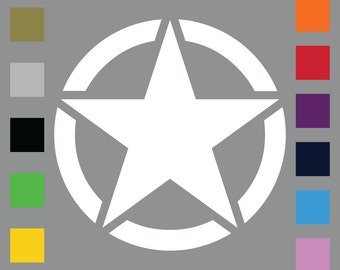 Jeep Star Skull Decal Vinyl Sticker Wrangler Rubicon Willy/'s 12 COLORS