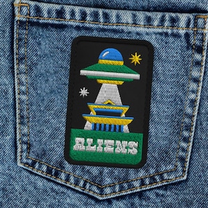 Aliens Embroidered Iron On Patch
