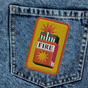 Fire Embroidered Patch